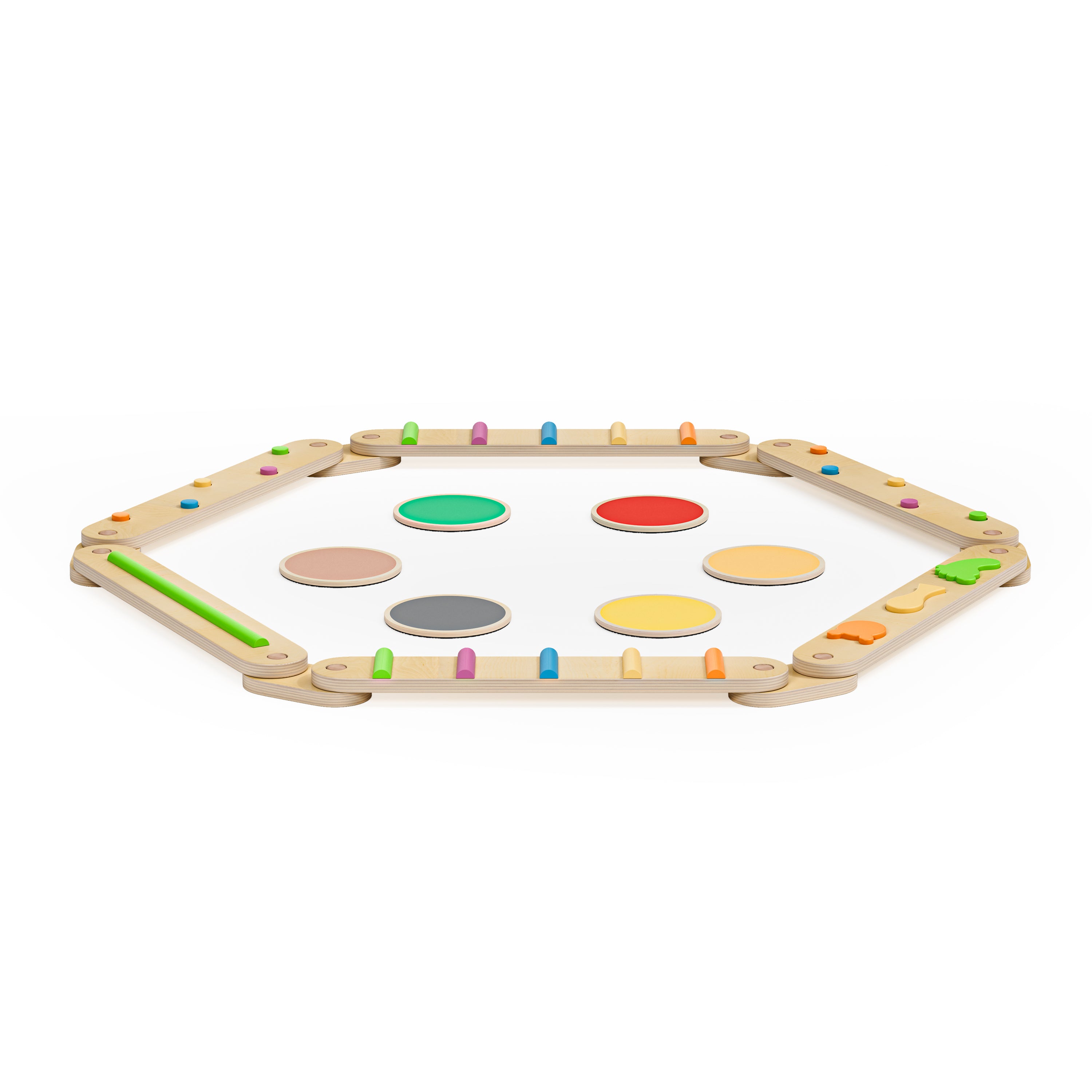 Anclaje - Viga de equilibrio BlueWood® 6 piezas *Arcoíris